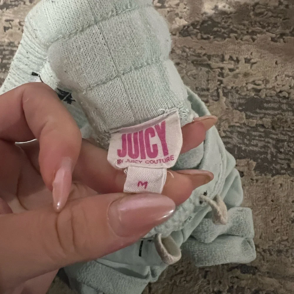Juicy Couture Blue Palm Tree Shorts Size Medium